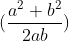 (fraca^2+b^22ab)