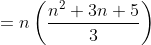 =n\left ( \frac{n^2+3n+5}{3} \right )
