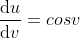 fracmathrmd umathrmd v=cosv