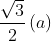 \frac{\sqrt3}{2}\left ( a \right )