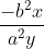 \frac{-b^{2} x}{a^{2} y}