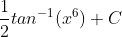 \frac{1}{2}tan^{-1}(x^{6})+C