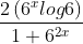 \frac{2\left ( 6^{x}log6 \right )}{1+6^{2x}}