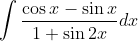 \int \frac{\cos x-\sin x}{1+\sin 2 x} d x