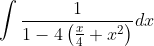\int \frac{1}{1-4\left(\frac{x}{4}+x^{2}\right)} d x