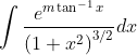 \int \frac{e^{m \operatorname{tan}^{-1} x}}{\left(1+x^{2}\right)^{3 / 2}} d x