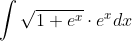 \int \sqrt{1+e^{x}} \cdot e^{x} d x