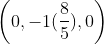 \left ( 0,-1(\frac{8}{5}),0 \right )