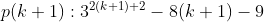 p(k+1):3^{2(k+1)+2}-8(k+1)-9